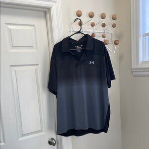 Under Armour - Playoff Polo Short Sleeve Shirt - Black / Grey - XXL